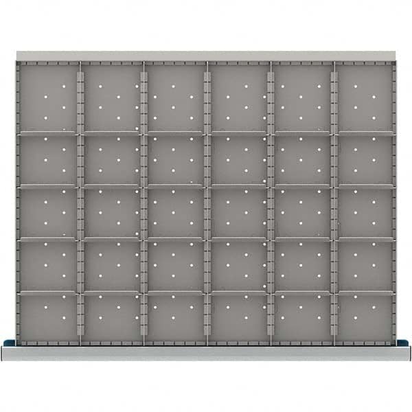 LISTA - 30-Compartment Drawer Divider Layout for 3.15" High Drawers - Industrial Tool & Supply