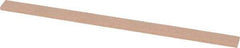Made in USA - 220 Grit Aluminum Oxide Rectangular Polishing Stone - Very Fine Grade, 1/4" Wide x 4" Long x 1/16" Thick - Industrial Tool & Supply