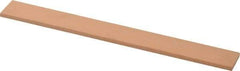 Made in USA - 220 Grit Aluminum Oxide Rectangular Polishing Stone - Very Fine Grade, 3/4" Wide x 6" Long x 1/8" Thick - Industrial Tool & Supply