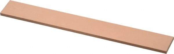 Made in USA - 320 Grit Aluminum Oxide Rectangular Polishing Stone - Extra Fine Grade, 3/4" Wide x 6" Long x 1/8" Thick - Industrial Tool & Supply