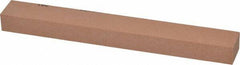 Made in USA - 180 Grit Aluminum Oxide Rectangular Polishing Stone - Very Fine Grade, 3/4" Wide x 6" Long x 1/2" Thick - Industrial Tool & Supply