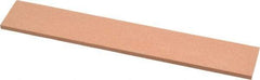 Made in USA - 180 Grit Aluminum Oxide Rectangular Polishing Stone - Very Fine Grade, 1" Wide x 6" Long x 1/8" Thick - Industrial Tool & Supply
