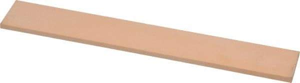 Made in USA - 600 Grit Aluminum Oxide Rectangular Polishing Stone - Super Fine Grade, 1" Wide x 6" Long x 1/8" Thick - Industrial Tool & Supply