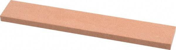 Made in USA - 120 Grit Aluminum Oxide Rectangular Polishing Stone - Fine Grade, 1" Wide x 6" Long x 1/4" Thick - Industrial Tool & Supply