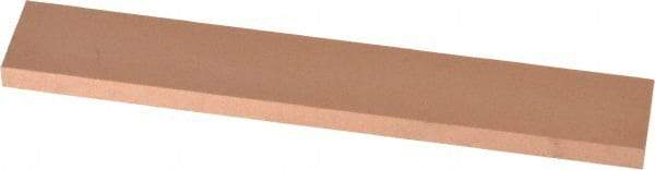 Made in USA - 220 Grit Aluminum Oxide Rectangular Polishing Stone - Very Fine Grade, 1" Wide x 6" Long x 1/4" Thick - Industrial Tool & Supply