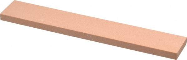 Made in USA - 320 Grit Aluminum Oxide Rectangular Polishing Stone - Extra Fine Grade, 1" Wide x 6" Long x 1/4" Thick - Industrial Tool & Supply