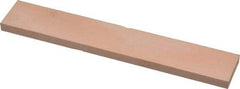 Made in USA - 400 Grit Aluminum Oxide Rectangular Polishing Stone - Super Fine Grade, 1" Wide x 6" Long x 1/4" Thick - Industrial Tool & Supply