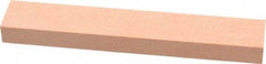 Made in USA - 180 Grit Aluminum Oxide Rectangular Polishing Stone - Very Fine Grade, 1" Wide x 6" Long x 1/2" Thick - Industrial Tool & Supply