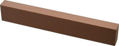 Made in USA - 220 Grit Aluminum Oxide Rectangular Polishing Stone - Very Fine Grade, 1" Wide x 6" Long x 1/2" Thick - Industrial Tool & Supply
