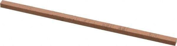 Made in USA - 220 Grit Aluminum Oxide Square Polishing Stone - Very Fine Grade, 1/8" Wide x 4" Long x 1/8" Thick - Industrial Tool & Supply