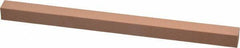 Made in USA - 220 Grit Aluminum Oxide Square Polishing Stone - Very Fine Grade, 3/8" Wide x 6" Long x 3/8" Thick - Industrial Tool & Supply