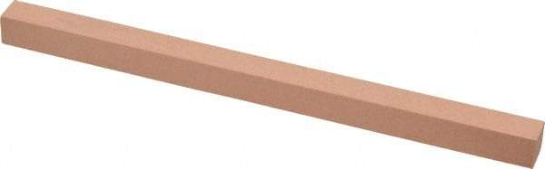 Made in USA - 320 Grit Aluminum Oxide Square Polishing Stone - Extra Fine Grade, 3/8" Wide x 6" Long x 3/8" Thick - Industrial Tool & Supply