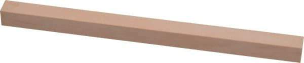 Made in USA - 600 Grit Aluminum Oxide Square Polishing Stone - Super Fine Grade, 3/8" Wide x 6" Long x 3/8" Thick - Industrial Tool & Supply
