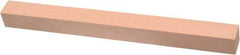 Made in USA - 220 Grit Aluminum Oxide Square Polishing Stone - Very Fine Grade, 1/2" Wide x 6" Long x 1/2" Thick - Industrial Tool & Supply