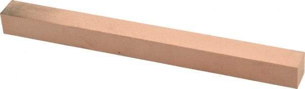 Made in USA - 400 Grit Aluminum Oxide Square Polishing Stone - Super Fine Grade, 1/2" Wide x 6" Long x 1/2" Thick - Industrial Tool & Supply