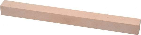 Made in USA - 600 Grit Aluminum Oxide Square Polishing Stone - Super Fine Grade, 1/2" Wide x 6" Long x 1/2" Thick - Industrial Tool & Supply
