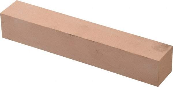 Made in USA - 400 Grit Aluminum Oxide Square Polishing Stone - Super Fine Grade, 1" Wide x 6" Long x 1" Thick - Industrial Tool & Supply