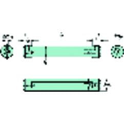 CXS-A075-04-06 Cylindrical Shank With Flat To CoroTurn® XS Double-Ended Adaptor - Industrial Tool & Supply