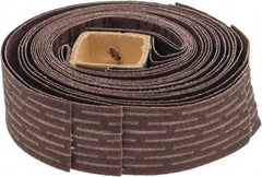 Merit Abrasives - 120 Grit, Scored Surface, Aluminum Oxide Flap Wheel Refill - Fine Grade, 1-1/4" Trim Length x 1" Wide - Industrial Tool & Supply
