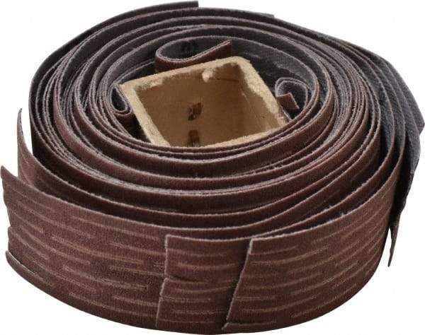 Merit Abrasives - 180 Grit, Scored Surface, Aluminum Oxide Flap Wheel Refill - Very Fine Grade, 1-1/4" Trim Length x 1" Wide - Industrial Tool & Supply