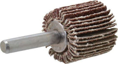 Value Collection - 1" Diam x 1" Face Width, Medium Aluminum Oxide Coated Mounted Flap Wheel - 1/4" Shank Mount, 60 Grit, 17,500 Max RPM - Industrial Tool & Supply