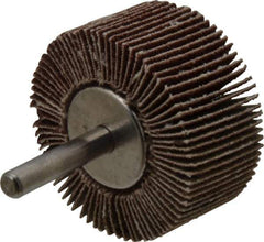 Standard Abrasives - 3-1/2 Inch Diameter, 60 Grit Aluminum Oxide Flapwheel - 5/8 Inch Hole, 1-1/2 Inch Wide, Coated, Medium Grade, 12,000 Max RPM - Industrial Tool & Supply
