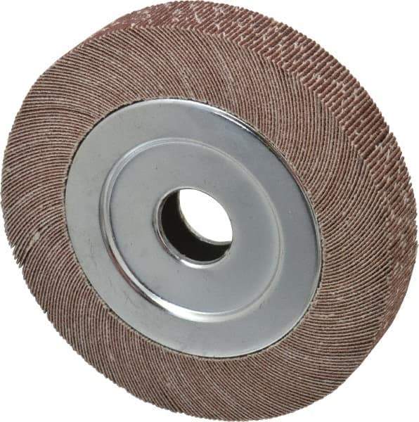 Value Collection - 6" Diam, 80 Grit Aluminum Oxide Unmounted Flap Wheel - 1" Hole, 1" Wide, Coated, Medium Grade, 4,800 Max RPM - Industrial Tool & Supply