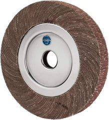 Value Collection - 8" Diam, 80 Grit Aluminum Oxide Unmounted Flap Wheel - 1" Hole, 1" Wide, Coated, Medium Grade, 4,800 Max RPM - Industrial Tool & Supply