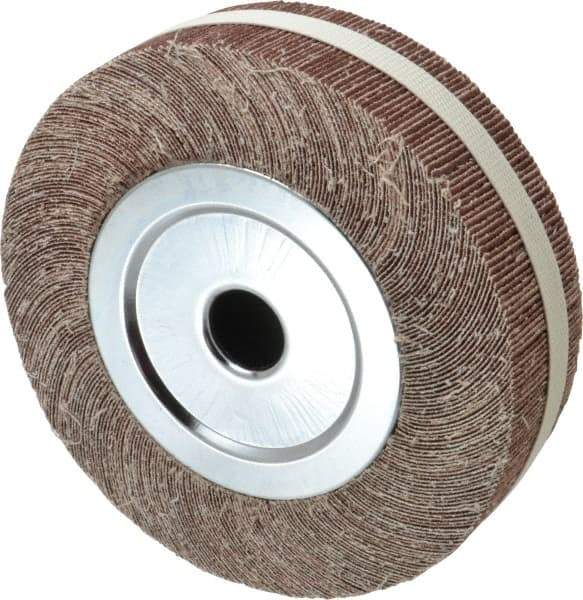 Value Collection - 8" Diam, 60 Grit Aluminum Oxide Unmounted Flap Wheel - 1" Hole, 2" Wide, Coated, Medium Grade, 4,800 Max RPM - Industrial Tool & Supply
