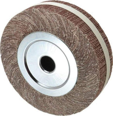 Value Collection - 8" Diam, 60 Grit Aluminum Oxide Unmounted Flap Wheel - 1" Hole, 2" Wide, Coated, Medium Grade, 4,800 Max RPM - Industrial Tool & Supply