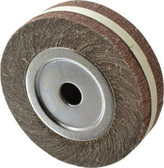 Value Collection - 8" Diam, 120 Grit Aluminum Oxide Unmounted Flap Wheel - 1" Hole, 2" Wide, Coated, Fine Grade, 4,800 Max RPM - Industrial Tool & Supply