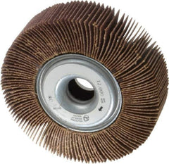 Norton - 3-1/2" Diam, 80 Grit Aluminum Oxide Unmounted Flap Wheel - 5/8" Hole, 1" Wide, Coated, Medium Grade, 12,000 Max RPM , Cloth Backing - Industrial Tool & Supply