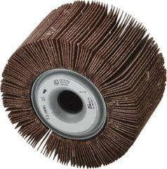 Norton - 3-1/2" Diam, 80 Grit Aluminum Oxide Unmounted Flap Wheel - 5/8" Hole, 2" Wide, Coated, Medium Grade, 12,000 Max RPM - Industrial Tool & Supply