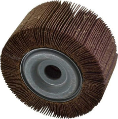 Norton - 4" Diam, 60 Grit Aluminum Oxide Unmounted Flap Wheel - 5/8" Hole, 2" Wide, Coated, Medium Grade, 12,000 Max RPM , Cloth Backing - Industrial Tool & Supply