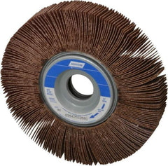 Norton - 6" Diam, 60 Grit Aluminum Oxide Unmounted Flap Wheel - 1" Hole, 1" Wide, Coated, Medium Grade, 6,200 Max RPM , Cloth Backing - Industrial Tool & Supply