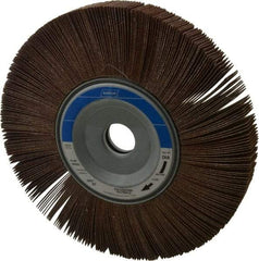 Norton - 8" Diam, 80 Grit Aluminum Oxide Unmounted Flap Wheel - 1" Hole, 1" Wide, Coated, Medium Grade, 4,700 Max RPM , Cloth Backing - Industrial Tool & Supply