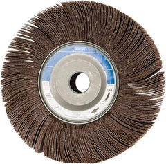 Norton - 8" Diam, 80 Grit Aluminum Oxide Unmounted Flap Wheel - 1" Hole, 2" Wide, Coated, Medium Grade, 4,700 Max RPM , Cloth Backing - Industrial Tool & Supply