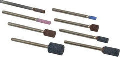 Grier Abrasives - 8 Piece Aluminum Oxide Vitrified Mounted Stone Abrasive Point Set - Includes Shapes W144, W145, W146, W153, W160, W162, W163 & W176 - Industrial Tool & Supply