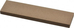 Made in USA - 4" Long x 1" Wide x 1/4" Thick, Aluminum Oxide Sharpening Stone - Rectangle, Medium Grade - Industrial Tool & Supply