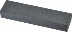Made in USA - 4" Long x 1" Wide x 1/2" Thick, Silicon Carbide Sharpening Stone - Rectangle, Medium Grade - Industrial Tool & Supply