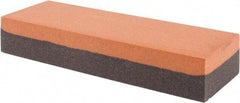 Made in USA - 6" Long x 2" Wide x 1" Thick, Aluminum Oxide Sharpening Stone - Rectangle, Coarse, Fine Grade - Industrial Tool & Supply