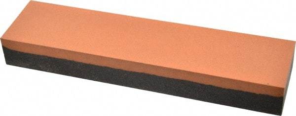 Made in USA - 8" Long x 2" Wide x 1" Thick, Aluminum Oxide Sharpening Stone - Rectangle, Coarse, Fine Grade - Industrial Tool & Supply