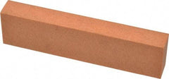 Made in USA - 4" Long x 1" Wide x 1/2" Thick, Aluminum Oxide Sharpening Stone - Rectangle, Fine Grade - Industrial Tool & Supply