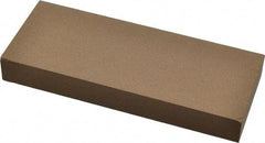Made in USA - 5" Long x 2" Wide x 5/8" Thick, Aluminum Oxide Sharpening Stone - Rectangle, Medium Grade - Industrial Tool & Supply