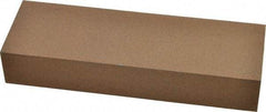Made in USA - 6" Long x 2" Wide x 1" Thick, Aluminum Oxide Sharpening Stone - Rectangle, Medium Grade - Industrial Tool & Supply