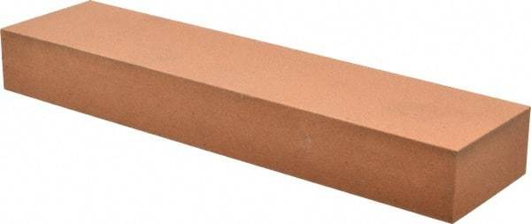 Made in USA - 8" Long x 2" Wide x 1" Thick, Aluminum Oxide Sharpening Stone - Rectangle, Fine Grade - Industrial Tool & Supply