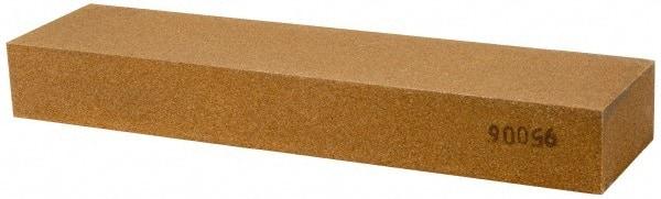 Made in USA - 8" Long x 2" Wide x 1" Thick, Aluminum Oxide Sharpening Stone - Rectangle, Medium Grade - Industrial Tool & Supply