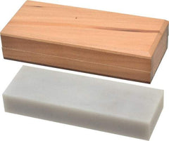 Made in USA - 6" Long x 2" Wide x 3/4" Thick, Novaculite Sharpening Stone - Rectangle, Ultra Fine Grade - Industrial Tool & Supply