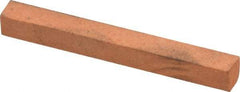 Made in USA - 4" Long x 1/4" Wide x 1/4" Thick, Aluminum Oxide Sharpening Stone - Square, Fine Grade - Industrial Tool & Supply