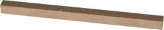 Made in USA - 4" Long x 1/4" Wide x 1/4" Thick, Aluminum Oxide Sharpening Stone - Square, Medium Grade - Industrial Tool & Supply